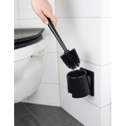 V�gbeslag til toiletb�rste � sort plast