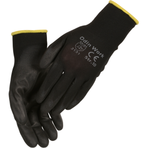 Odin Work fingerdyppet PU, arbejdshandske, strikket