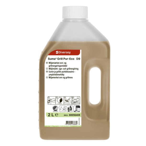 Ovn- og grillreng�ringsmiddel Suma Grill Pur-Eco D9 6x2 liter svanem�rket