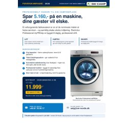 Electrolux Professional myPROzip vaskemaskine 8 kg til campingplads og f�llesvaskeri