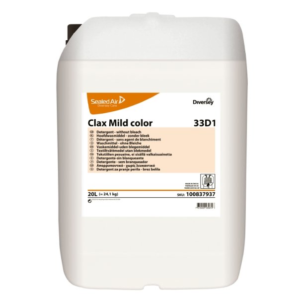 Clax Mild Color 33D1 flydende vaskemiddel 20 L